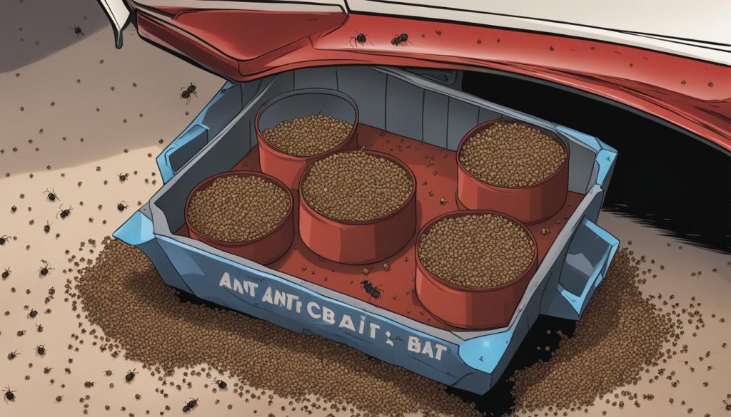 Effective ant bait for vehicles