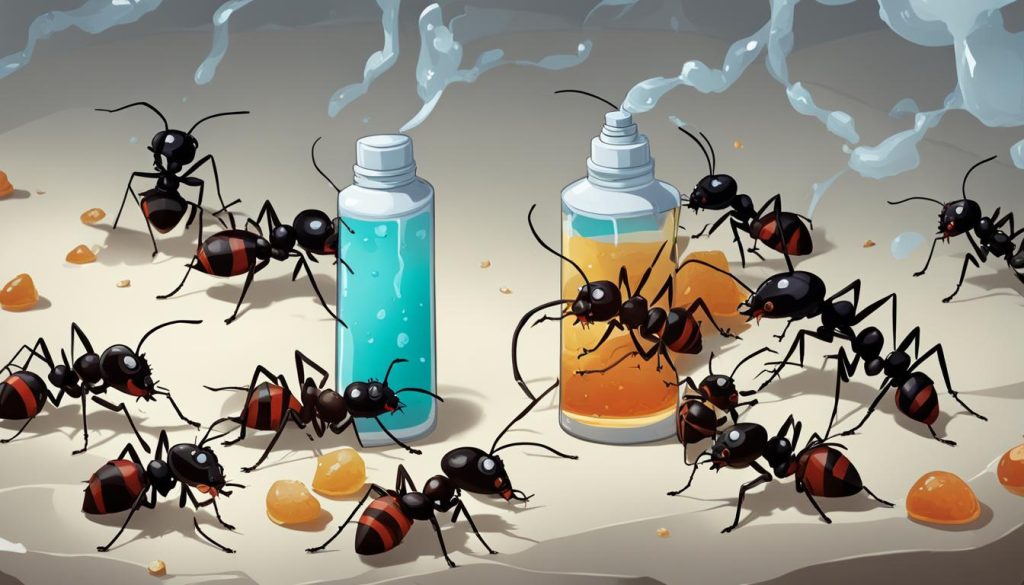 Non-toxic ant killer solutions