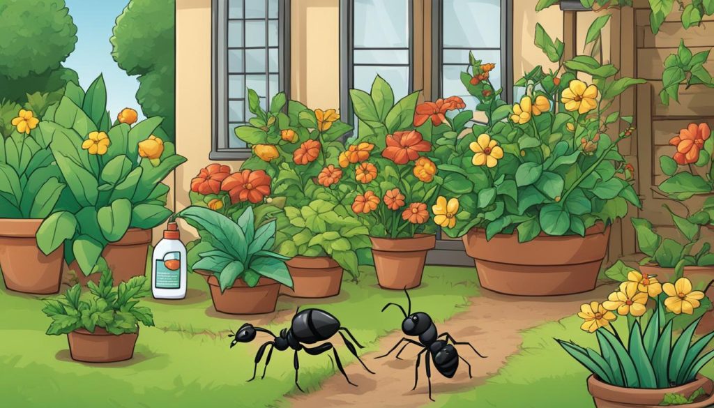 Plant-friendly ant killer