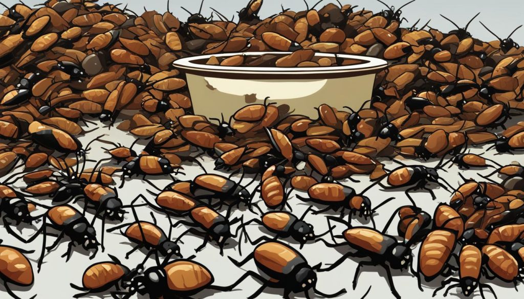 Roach control with ant bait